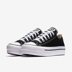 Chuck Taylor’s All Star Low Top Black Platforms